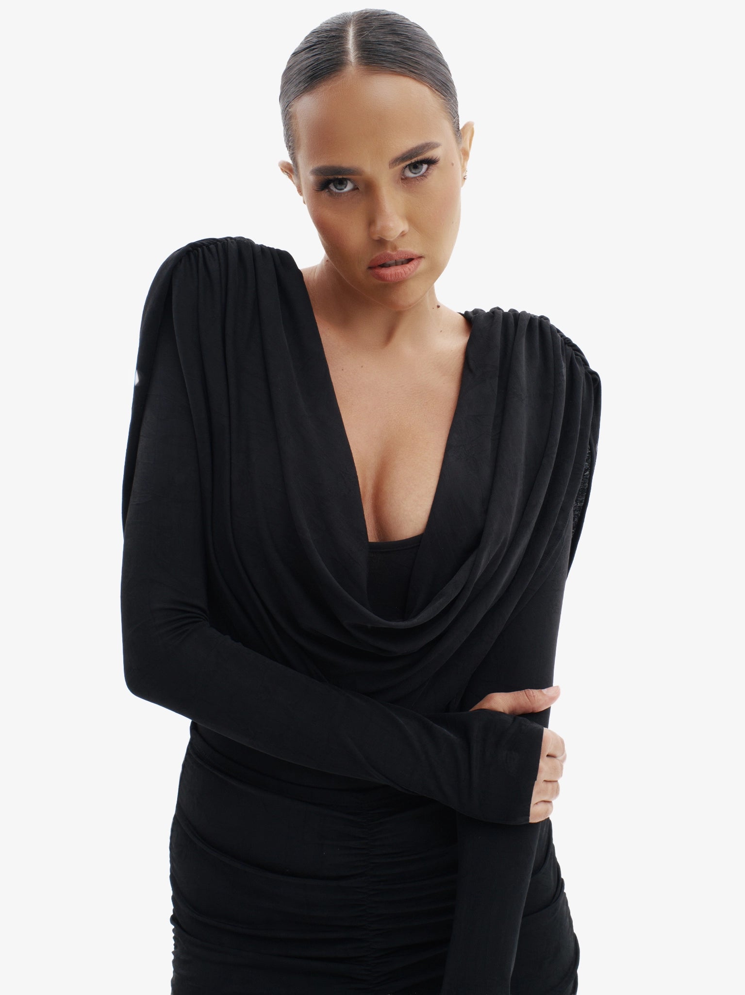 STAYED OUT LATE - BLACK - Miruna