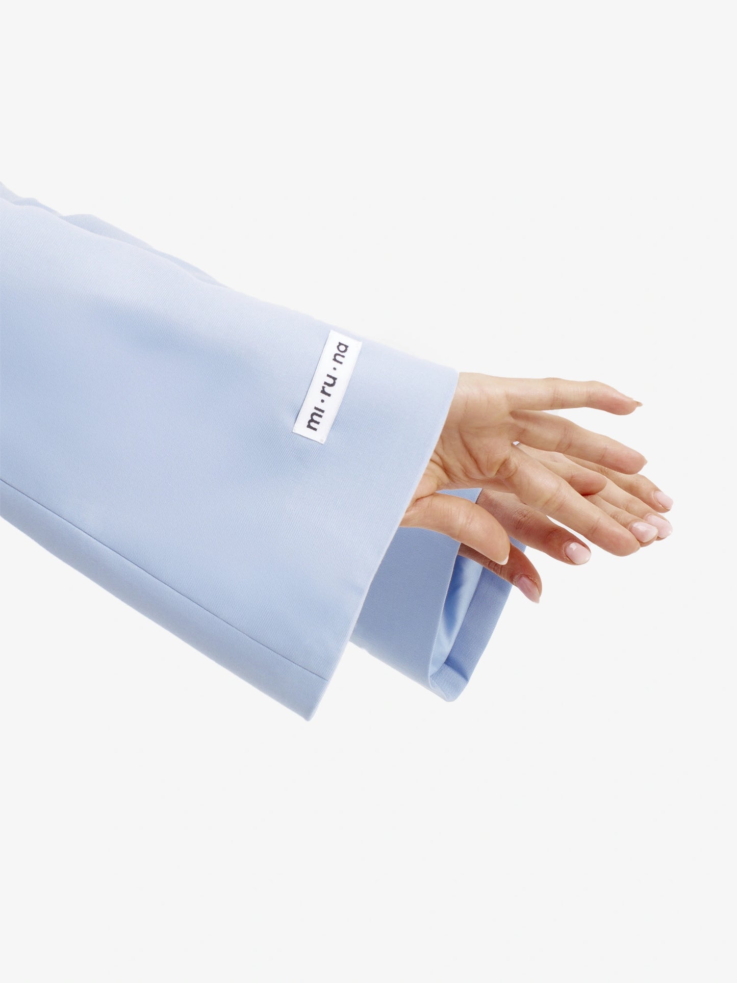 Pastel Blue tailored barathea blazer, luxe European style for confident professionals.